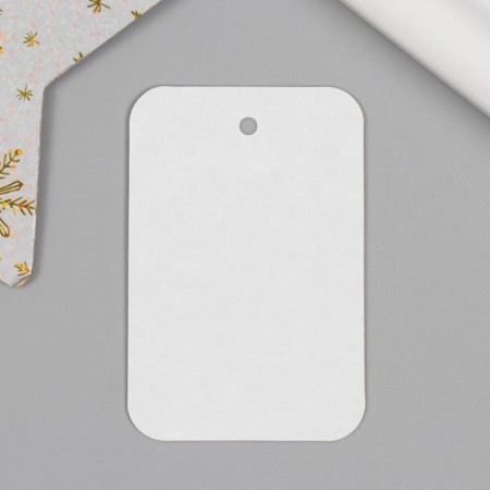 Tag without print 4x6 cm, rounded edges