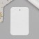 Tag without print 4x6 cm, rounded edges