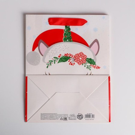 Laminated vertical “New Year Unicorn”, MS 18 x 23 x 10 cm, New Year-3