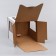 Box for cake 2 windows, with handles, white, 26 x 26 x 26 cm