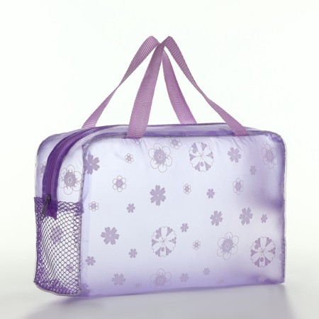 Lightning cosmetic bag, lilac color
