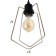 Economic light "Arten" 3x40W E27 black 38x38x84 cm.