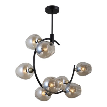 Lamp G71163/8BK+AB AMB, E14 8x40W, black color-1