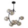 Lamp G71163/8BK+AB AMB, E14 8x40W, black color