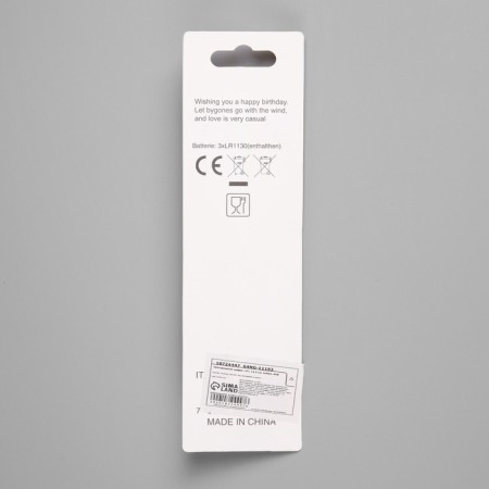 LED candle "Figure 2", 14.5 cm, from batteries LR1130x3 (included), glow of multi (RGB)-3