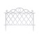 Decorative fence, 36 × 42 cm, plastic, white