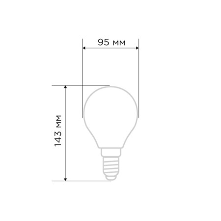 Filament Loft Globe A95 11.5W 1380lm 2400K E27 Dimmated goldener Sales Rexant 10807-2