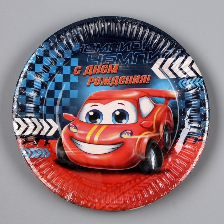 Disposable paper plate "Call" 18 cm, set 6 pieces-4