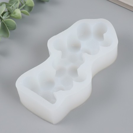 Mold Silicon "Column of flowers" 3.1x6x13cm-2