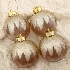Set of balls plastic D-8 cm, 4 pcs 