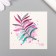Tattoo on the body color "watercolor. Branch" 6x6 cm