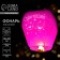 The flashlight of desires "Happy Birthday" Dome, Fuchsia