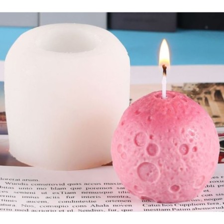 Mold Silicon for the candle "Moon" 6x6x6 cm