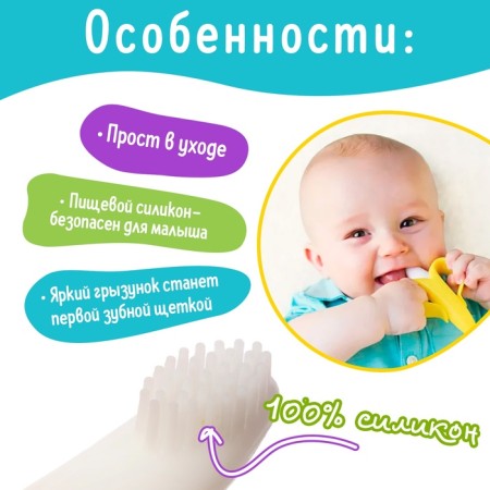 Baby teether for teeth "Banana"-3