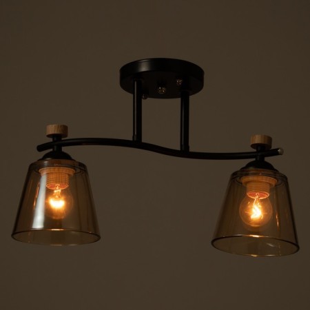 Alatei chandelier 2he27 40w Black 45x26x27 cm Bayerlux-2