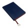 Organizer, B6, 116 sheets, cage, leatherette cover, brown cut, blue
