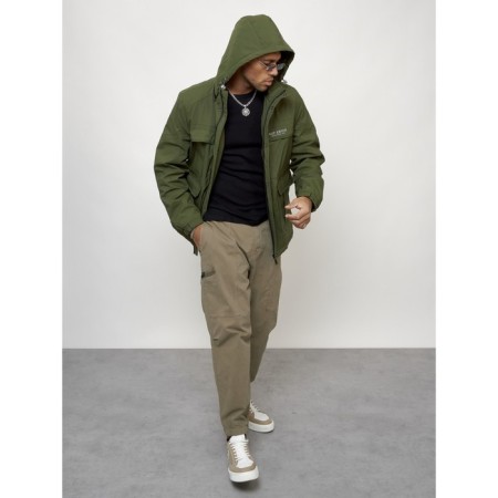 Sports male jacket, size 54, khaki color-8