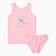 Комплект для девочки (майка, трусы), цвет розовый, рост 128 см