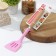 Shovel with slots of the share "Stella", 29 cm, pink color