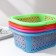 Storage basket with handles, 20.5 × 15.5 × 8 cm, color mix
