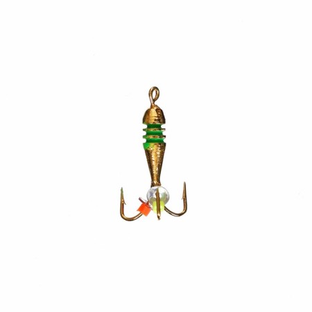 Mormyshka Devil with risks (galvanic gold), weight 0.9 g, size 3