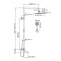 The shower system Wasserkraft A188.067.058.wm Thermo, tropical shower, thermostat, white