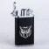 Gas lighter "Owl", 3.5 x 7 cm. See.