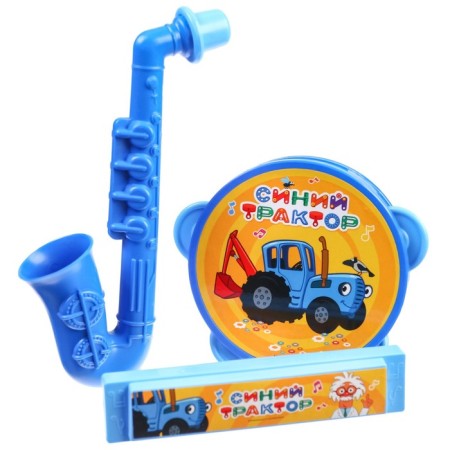 Musical instruments "Blue Tractor", in a set of 3 items