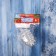Decoration Christmas tree "bump shish" 8.5x4.5 cm, white