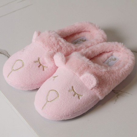 Women's slippers, size 38, pink color