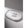 Set 2 objects: earrings, Antoinette necklace and a number of beads, white color in silver, 40 cm