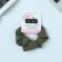 Hair gum "Orbit" classic strip texture, 9 cm, green