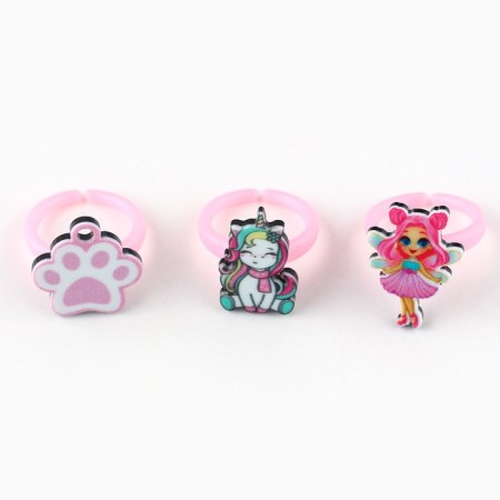 Ring 3 pcs with a “unique image” tattoo 8 x 12 cm-5