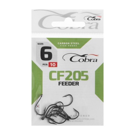 Hooks Cobra Feeder, series CF205, No. 06, 10 pcs.