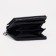 Women's wallet on the button, black color