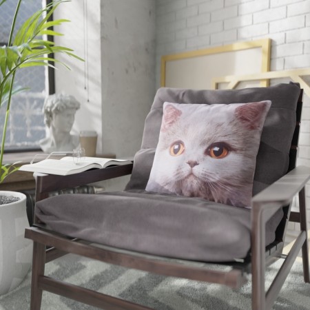 Decorative pillow "Gray cat"-1
