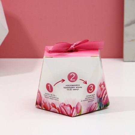 Bath salt “Since March 8!”, 150 g, aroma of raspberry tiramisu, pure happiness-3