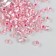 Round beads 6/0 in the bottle "Pink" transparent-color 20 g