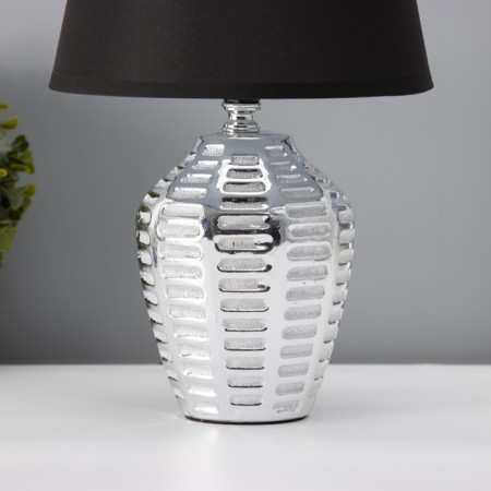 Traffic lamp with lampshade Risalux "Mirana", E14, 40 W, black-chromium, 20 × 20 × 33 cm-3