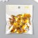 Decor for creativity plastic "Rhinestones heart. Bright yellow" set of 30 pcs 2.5x2.5 cm