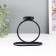 Summary metal per 1 candle "Ring" d = 4 cm black 11x6x11 cm
