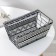 Basket for storage of the shade "Morocco", 25 × 15 × 11.5 cm, black and white color