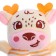 Developing rattle "deer", yellow color