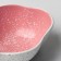 The ceramic uneven edge of the pink, 600 ml, 17 cm, pink color.