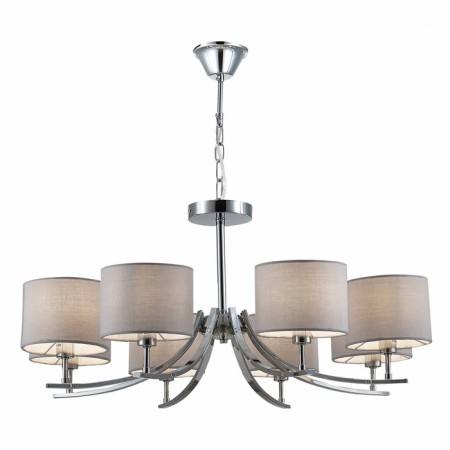 Suspended EVOLUCE lamp. Sle105303-08. Linda. 8x40 watts, E14, 77x77x71 cm, chromium color