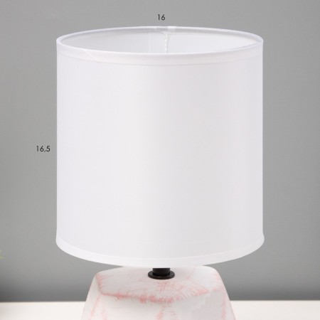 Board lamp "Adelela" E14 40W white-pink 15x15x29 cm-2