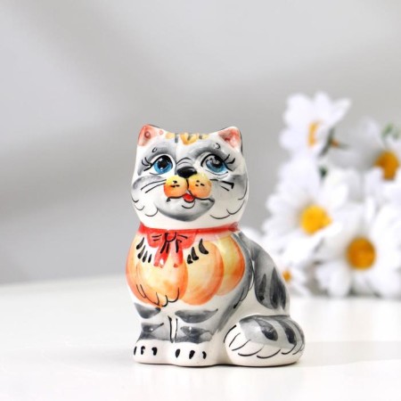 Souvenir "Cat Murzik", gzhel color