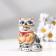 Souvenir "Cat Murzik", gzhel color