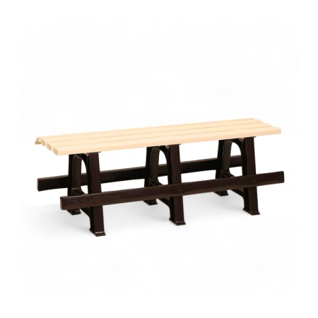 Bench Plastic alternative for a summer house 1.2x0.4x0.42 m, without a back, load up to 212 kg-3