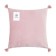 Decorative pillowcase with brushes Ethel Color Pink, 45x45 cm, polyester, velor